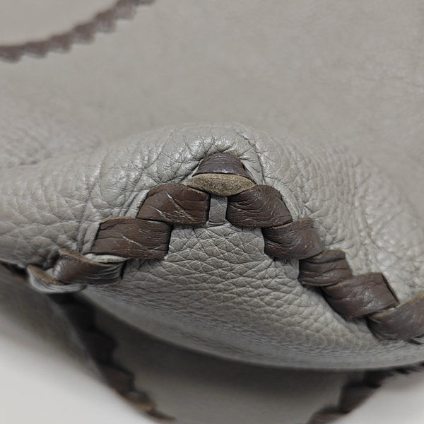 Calfskin Bucket Bag Gray