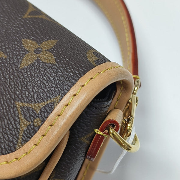 DIANE Nano Monogram Coated Canvas Brown