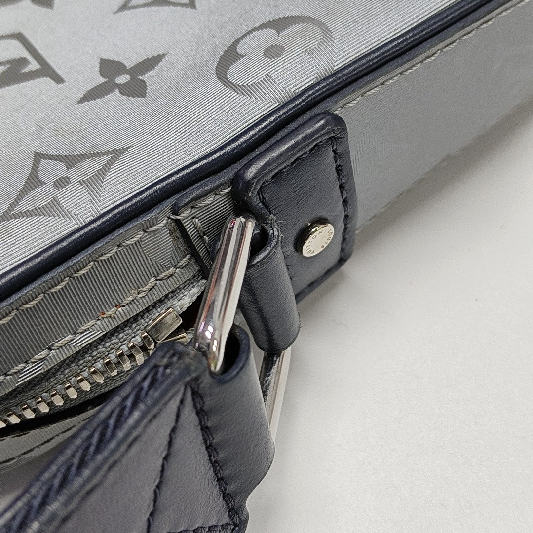 ALPHA Monogram Coated Canvas Silver