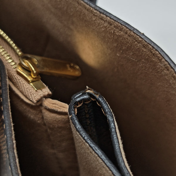 KENSINGTON BOWLING Damier Ebene Coated Canvas Brown