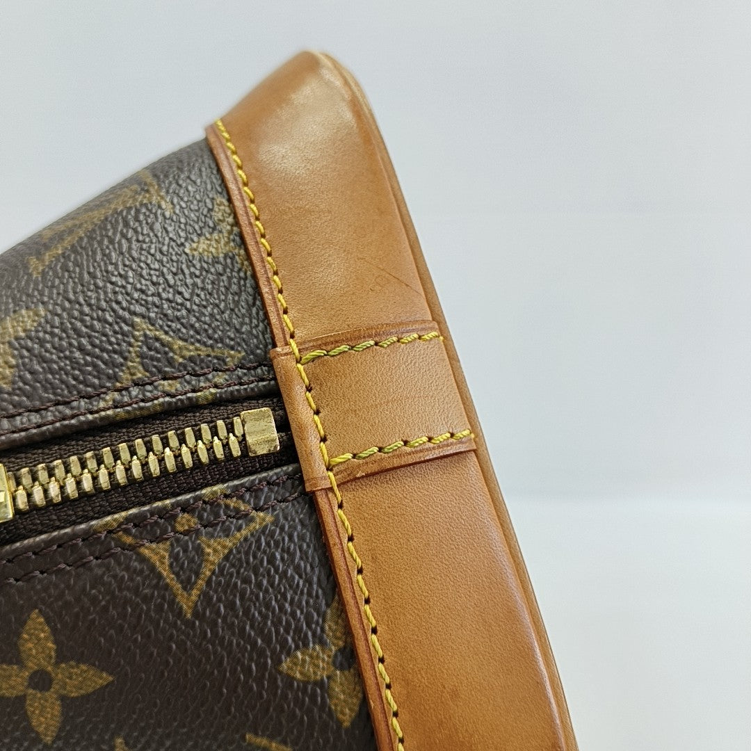 ALMA PM Monogram Coated Canvas Brown