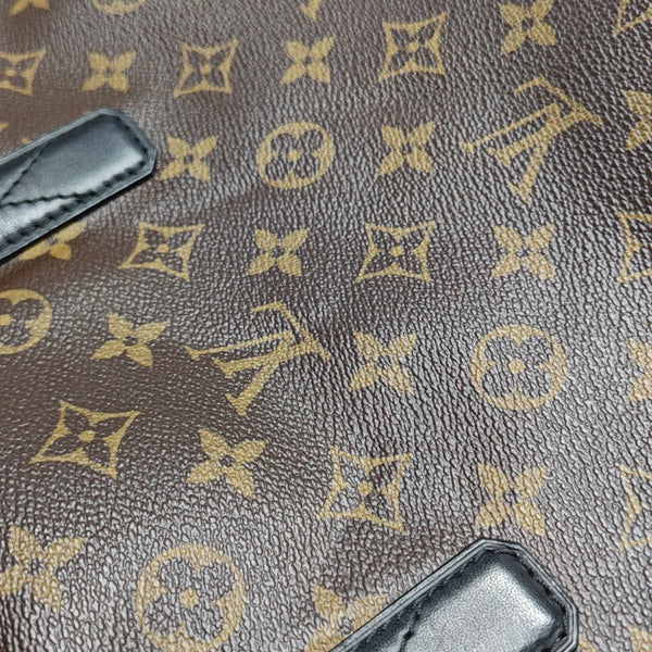 KITAN Monogram Coated Canvas Brown