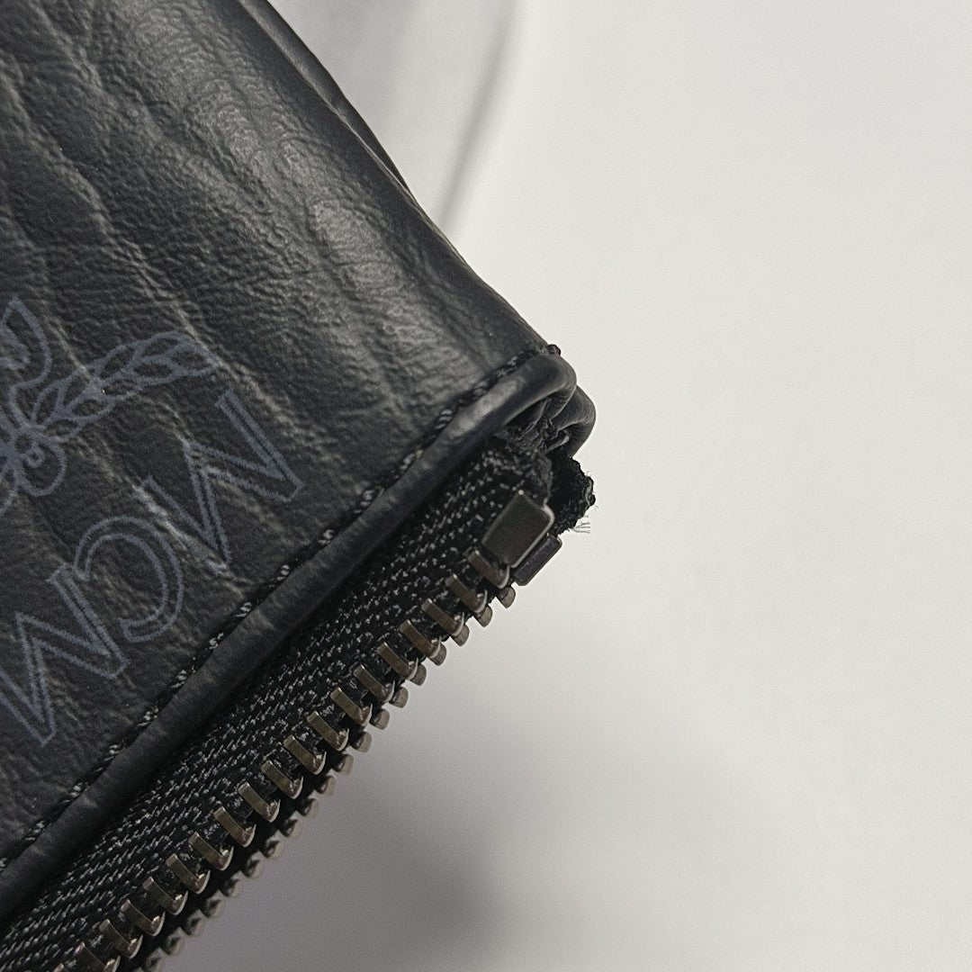 LIZ Monogram Coated Canvas Black