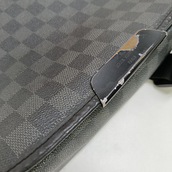 DANIEL Damier Graphite Coated Canvas Gray