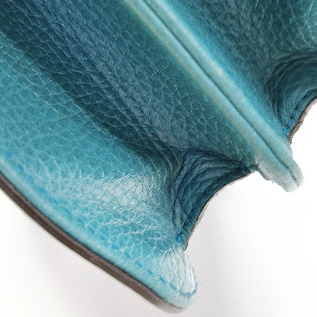 Interlocking G Large Calfskin Blue