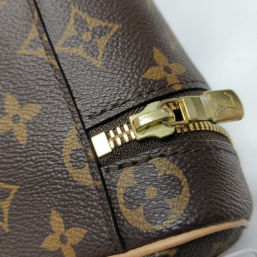 NICE Super Mini Monogram Coated Canvas Brown
