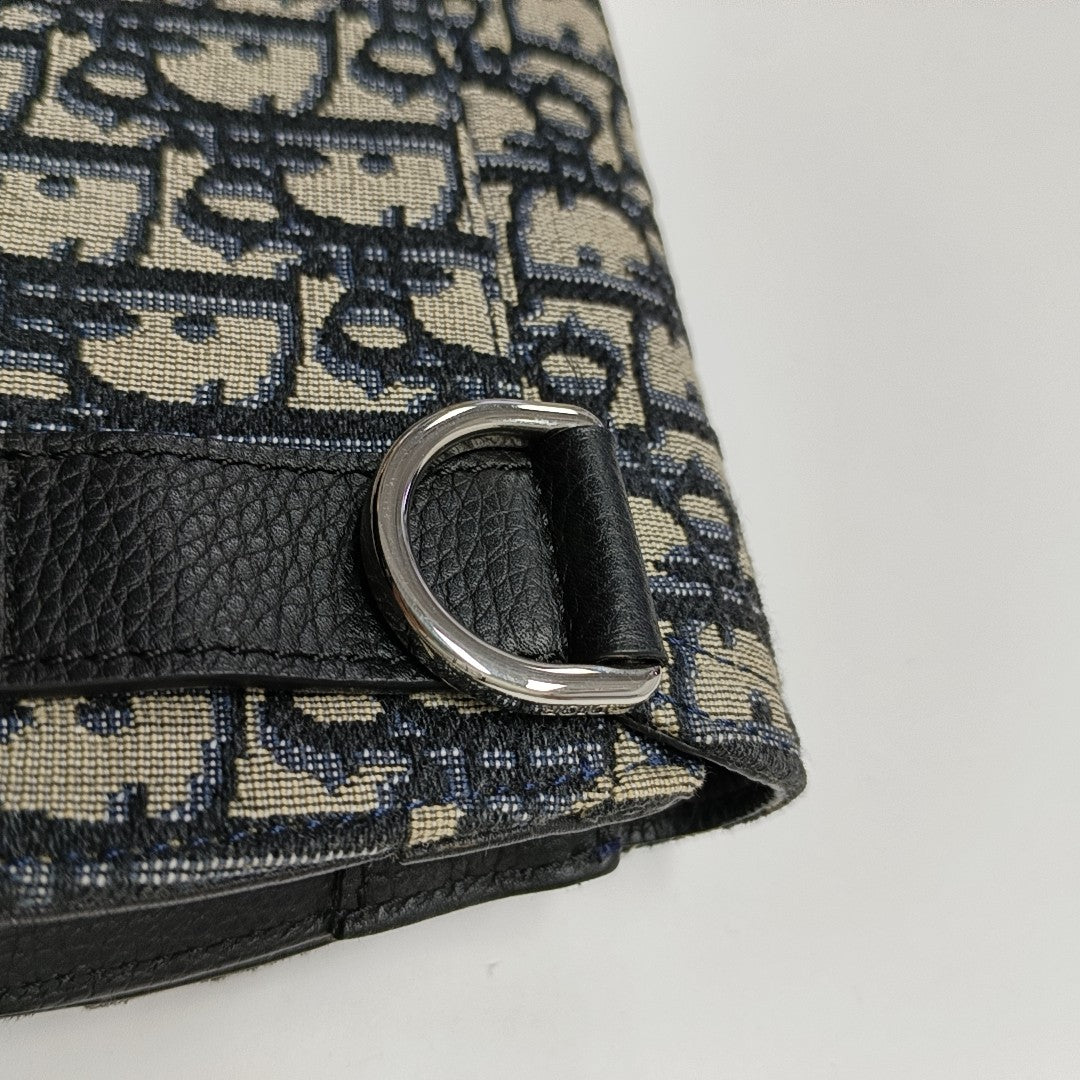 Saddle Monogram Canvas Azul