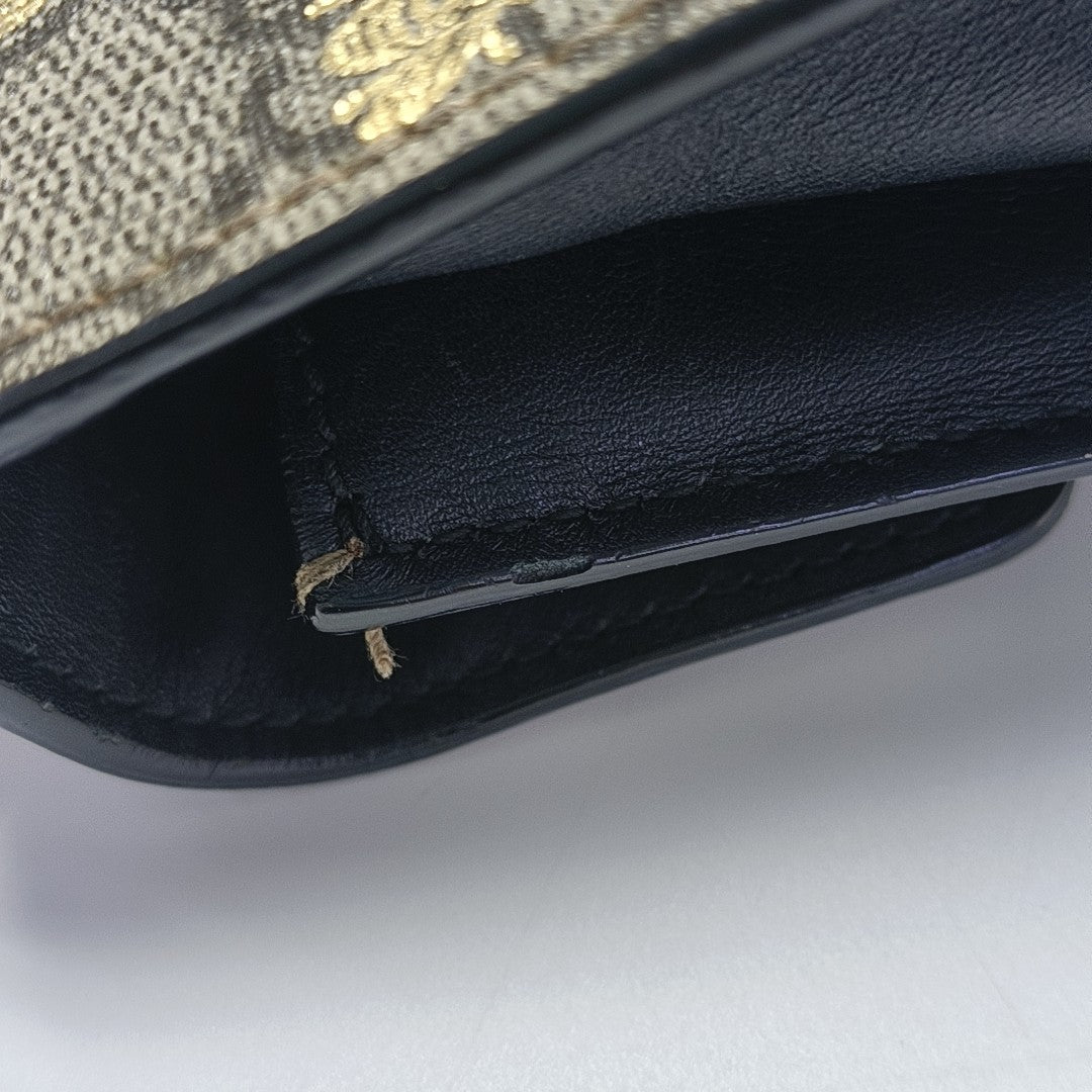 Padlock Small Monogram Coated Canvas Beige