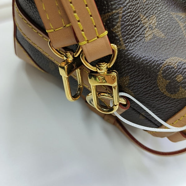 NOÉ Mini Monogram Coated Canvas Brown
