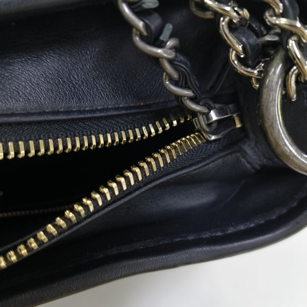 GABRIELLE Small Python Black