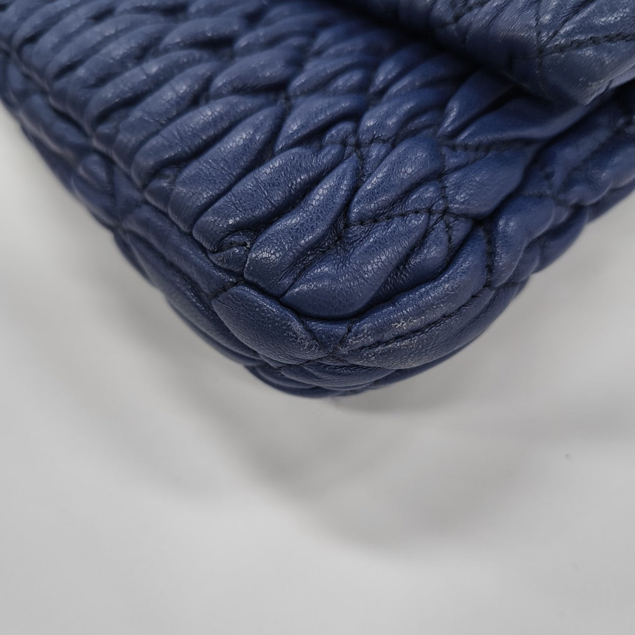 Crystal Quilted Lambskin Blue
