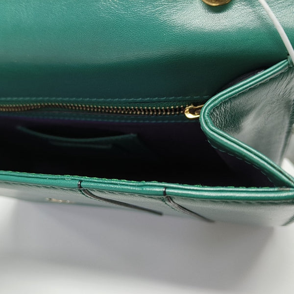 SERPENTI FOREVER Medium Calfskin Green