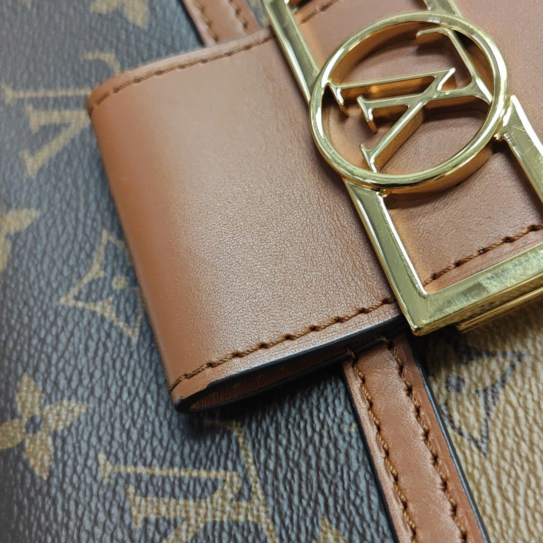 DAUPHINE Mini Coated Canvas Brown