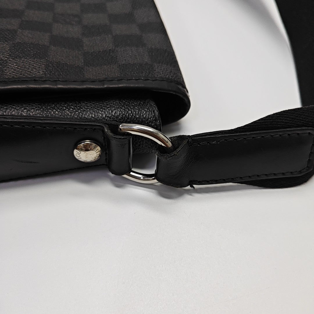DANIEL Damier Graphite Coated Canvas Gray