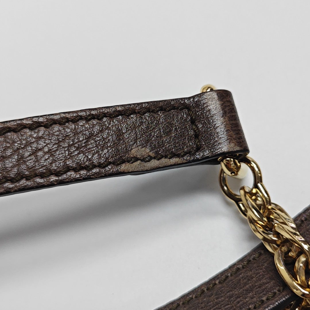 Ophidia Mini Monogram Coated Canvas Beige
