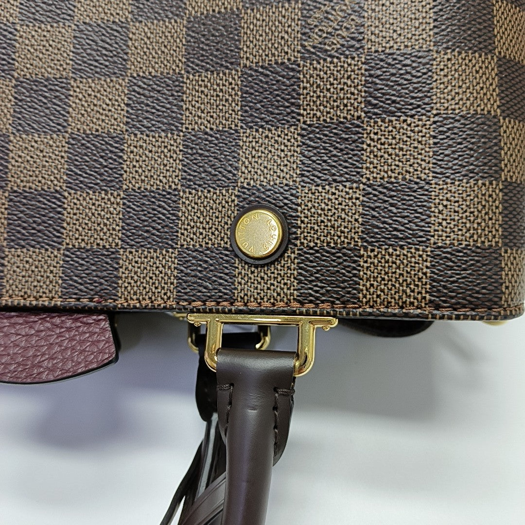 BRITTANY BB Damier Ebene Coated Canvas Brown