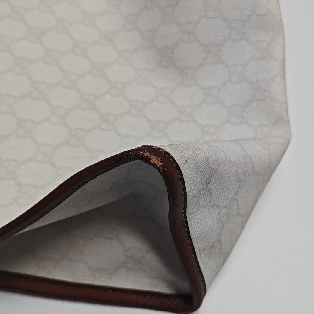 Monogram Coated Canvas White