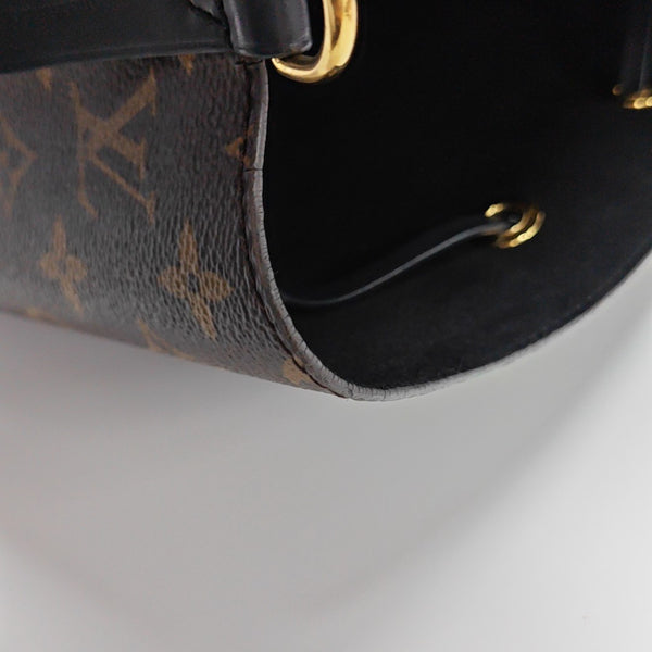 NÉONOÉ MM Monogram Coated Canvas Brown