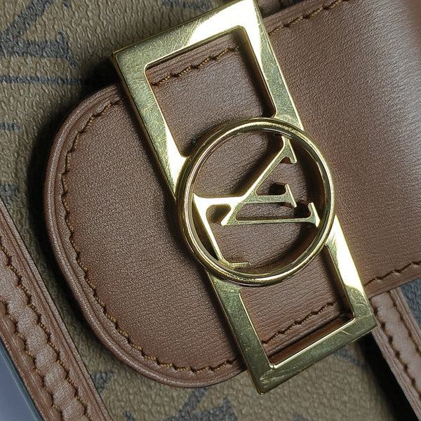 DAUPHINE Mini Monogram Coated Canvas Brown