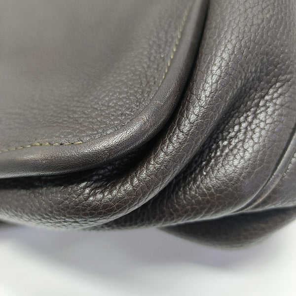 Calfskin Shoulder Bag Brown