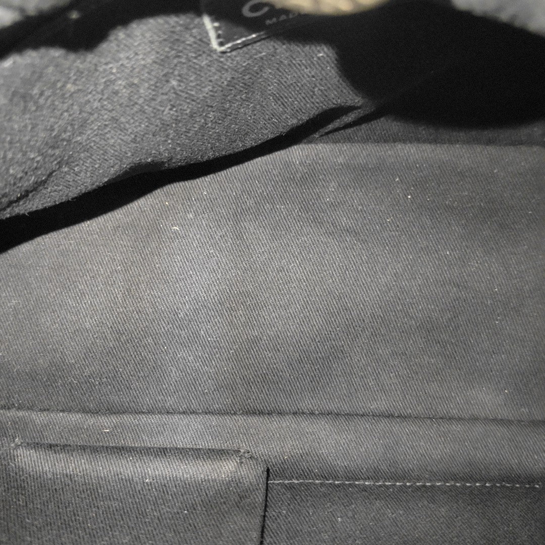 Quilted Grained Calfskin Black