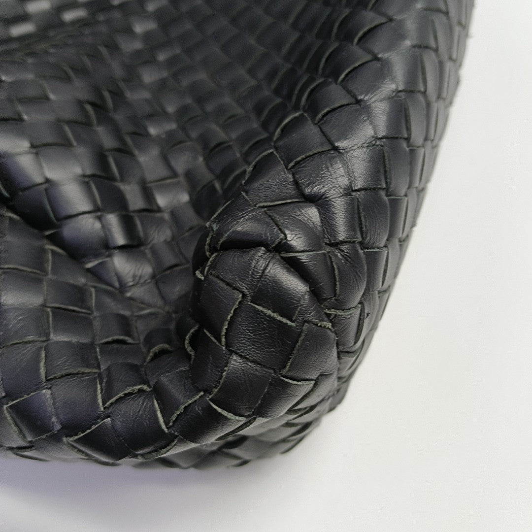 Calfskin Top Handle Bag Black