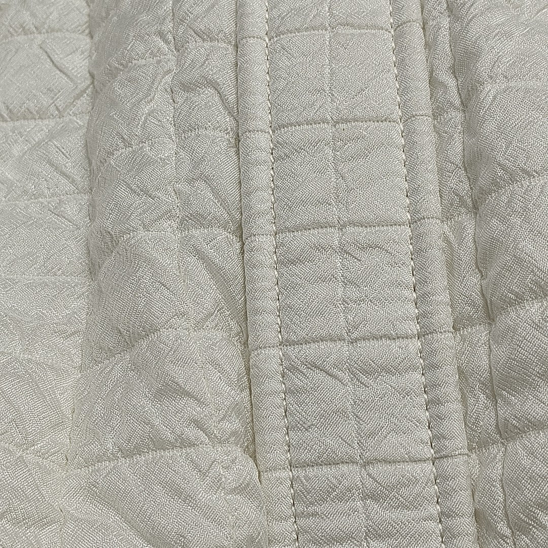 Quilted Fabric White