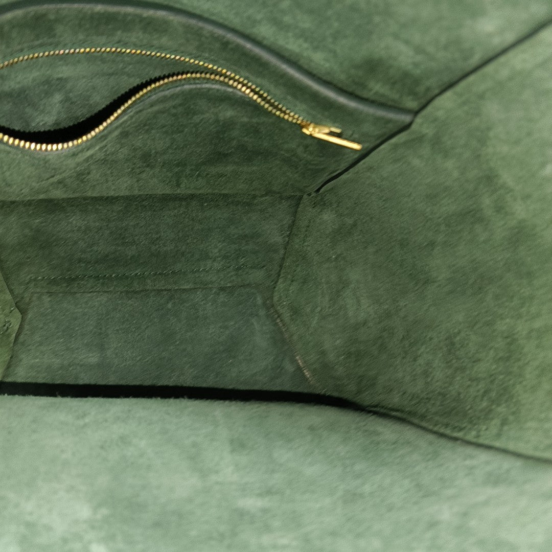 SANGLE Piel de ternera pequeña Verde
