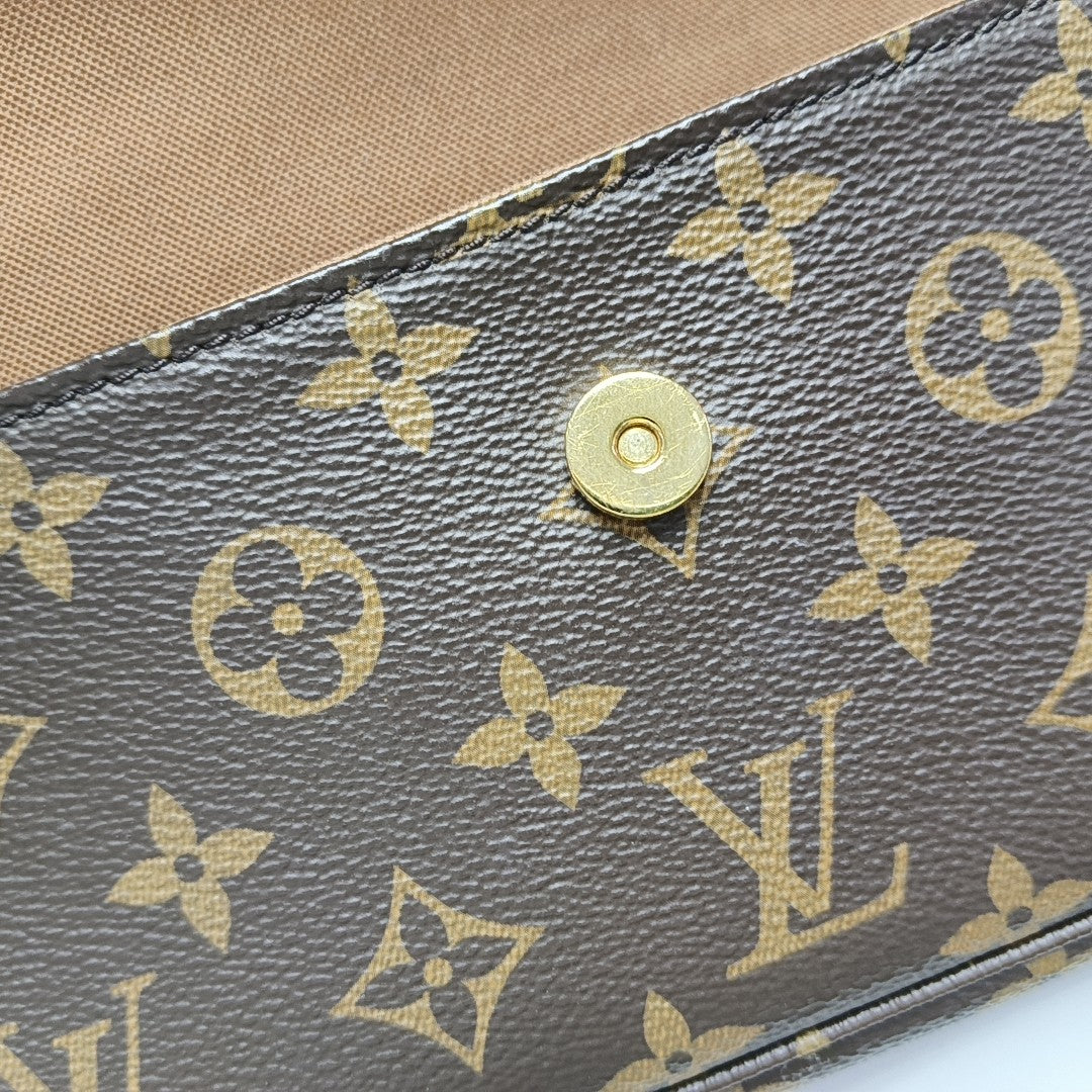 IVY Monogram Coated Canvas Brown