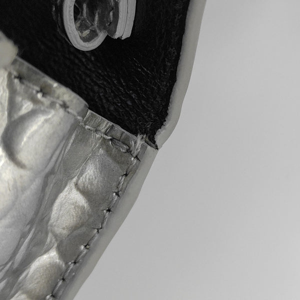 Hourglass Mini Calfskin Silver