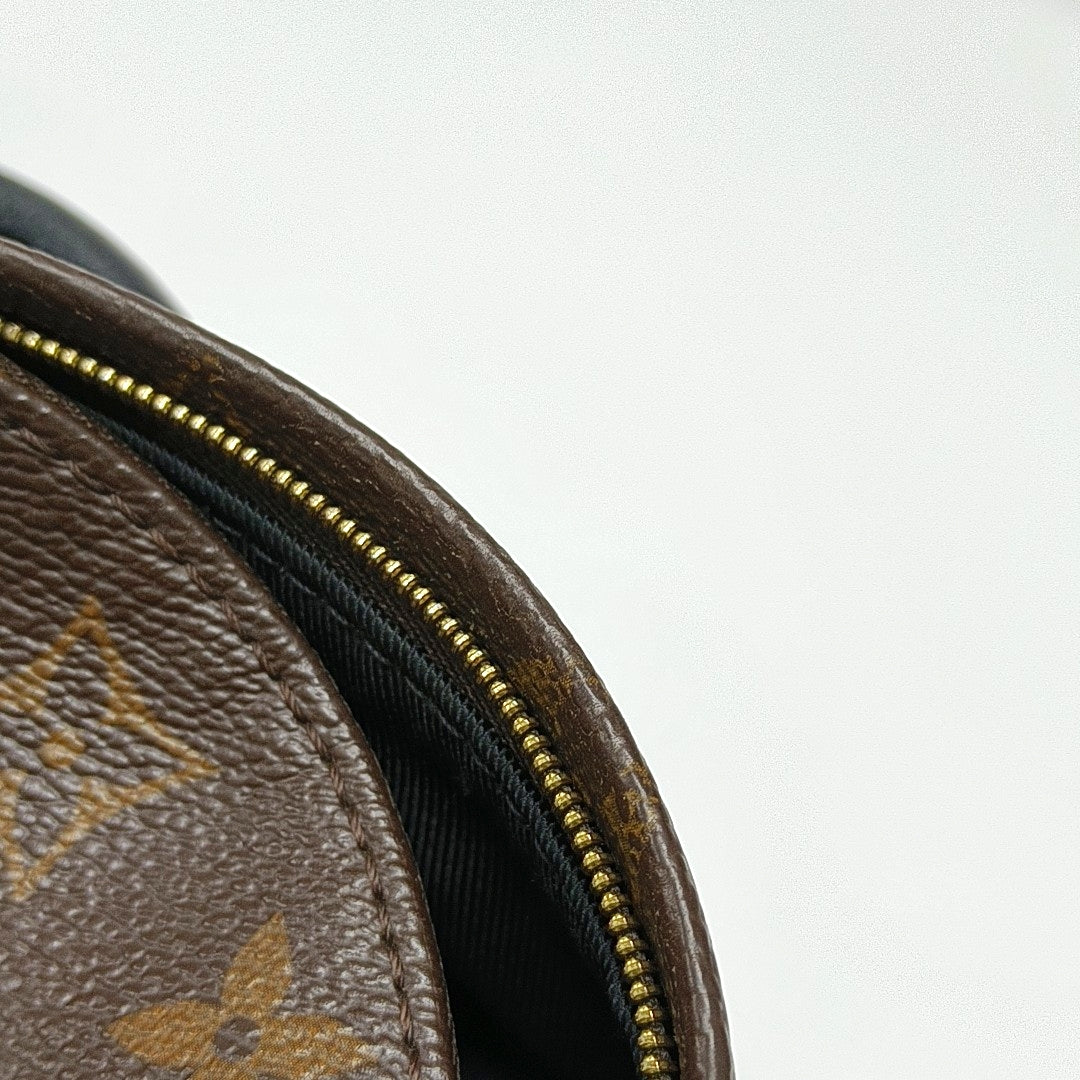 PALM SPRINGS Mini Monogram Coated Canvas Brown