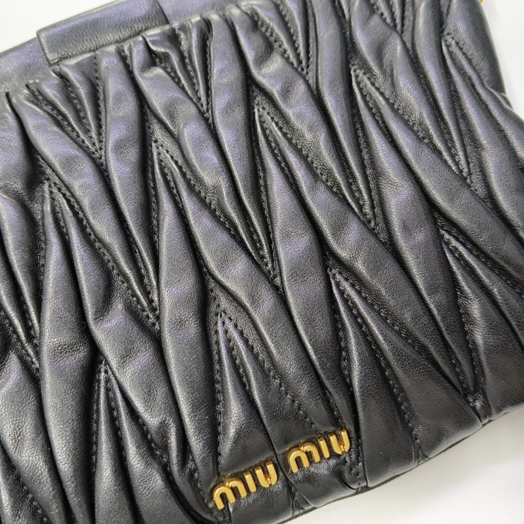 Lambskin Shoulder Bag Black