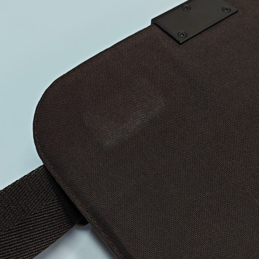 BROOKLYN Damier Ebene Coated Canvas Brown