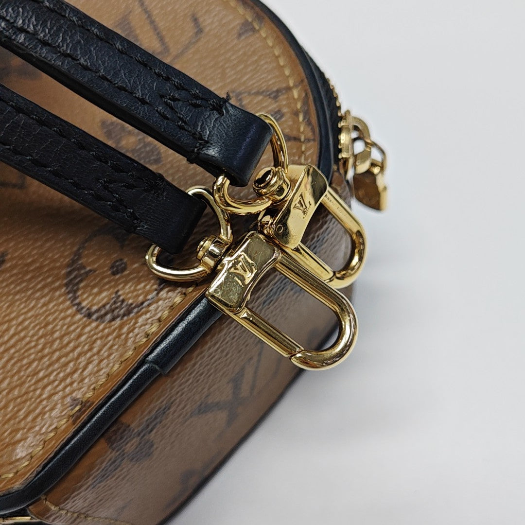 BOITE CHAPEAU Mini Monogram Coated Canvas Brown
