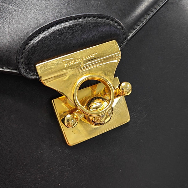 Calfskin Shoulder Bag Black