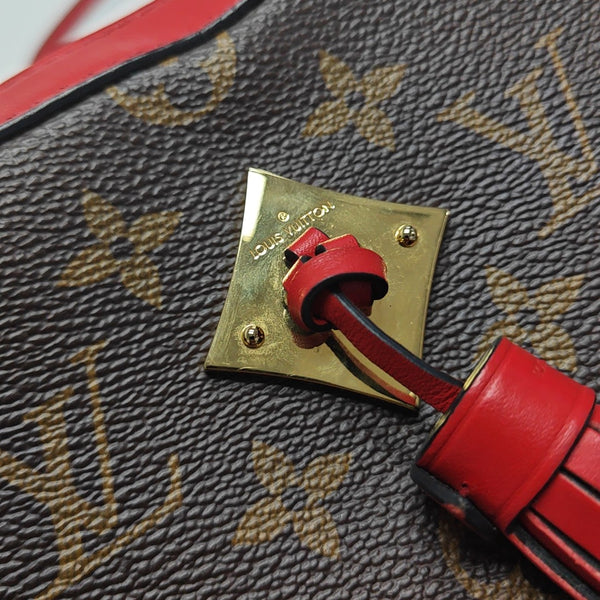 SAINTONGE Monogram Coated Canvas Brown