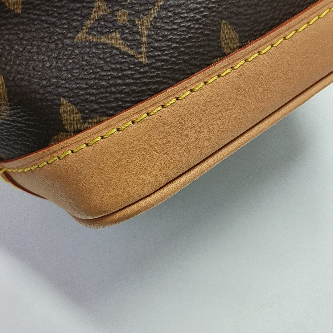 NOÉ Nano Monogram Coated Canvas Brown