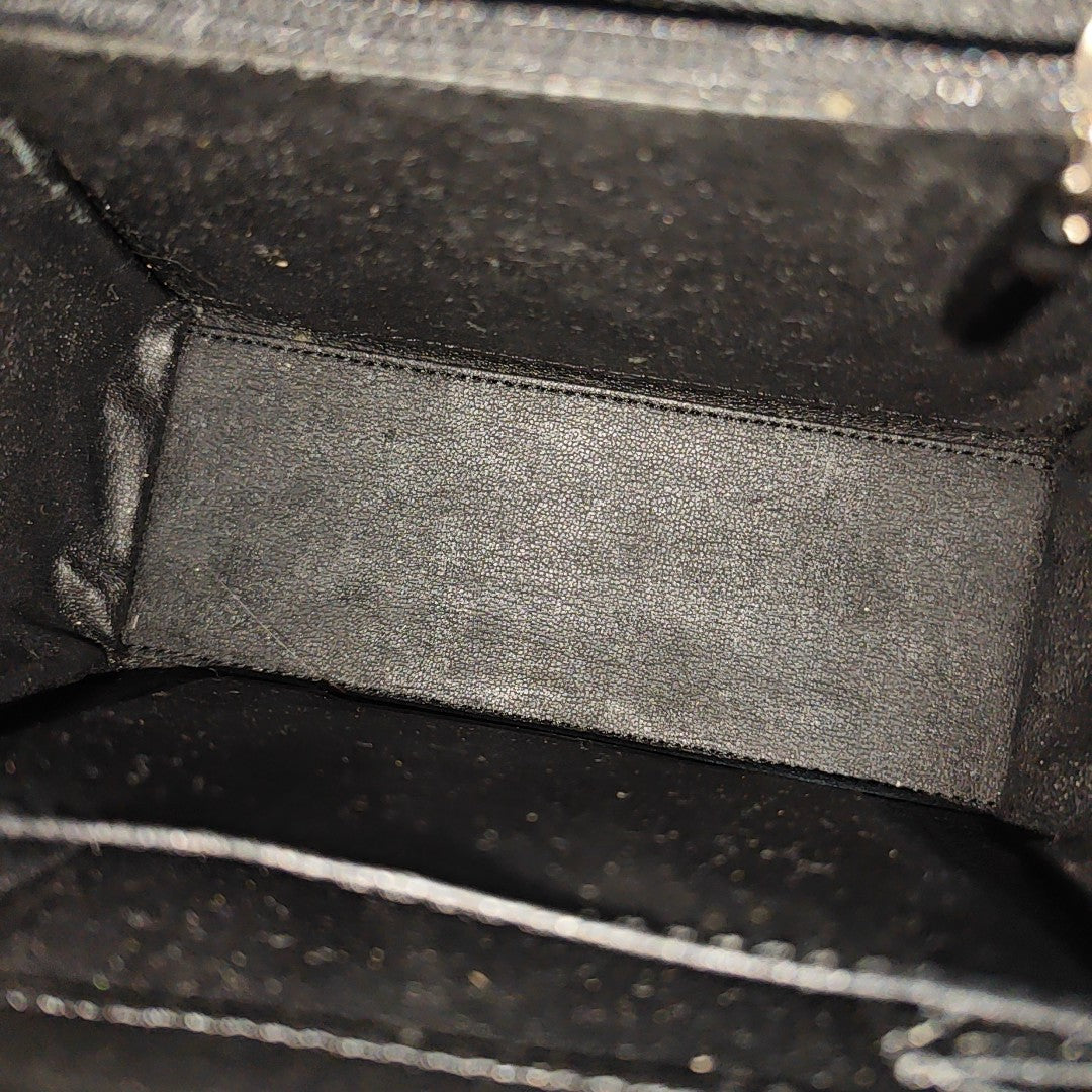 Leather Shoulder Bag Black