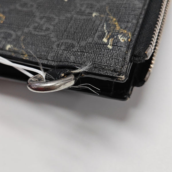 GG Supreme Monogram Coated Canvas Black
