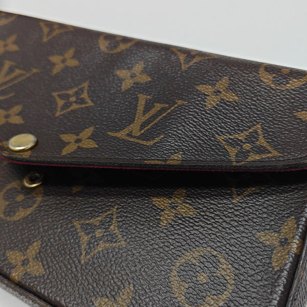 FÉLICIE Monogram Coated Canvas Brown
