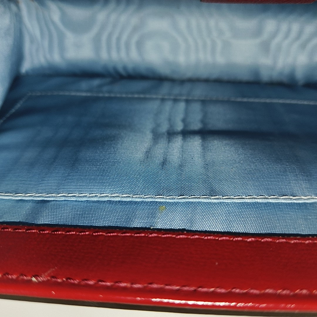 GG Ring Small Calfskin Red
