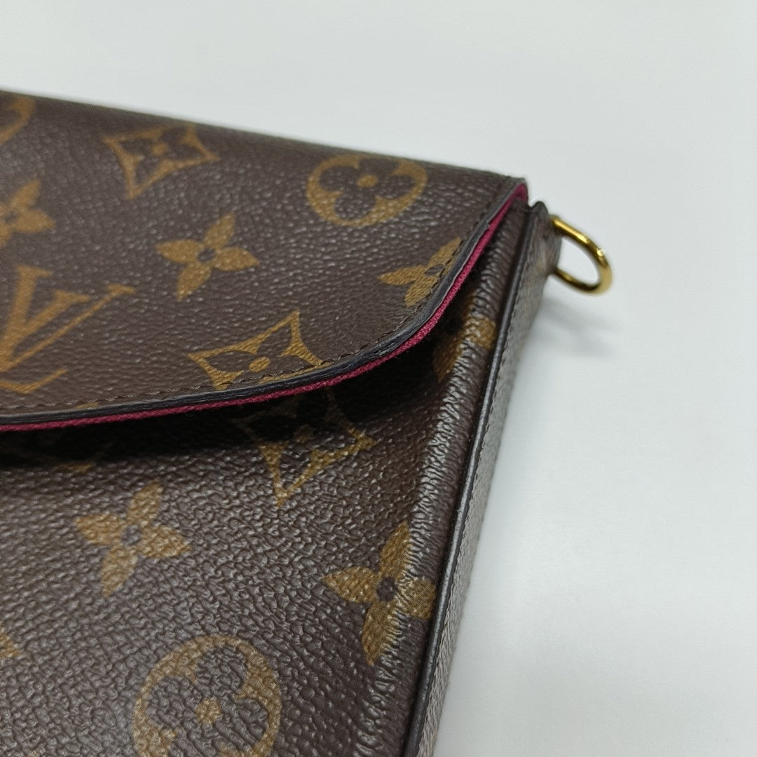 FÉLICIE Monogram Coated Canvas Brown