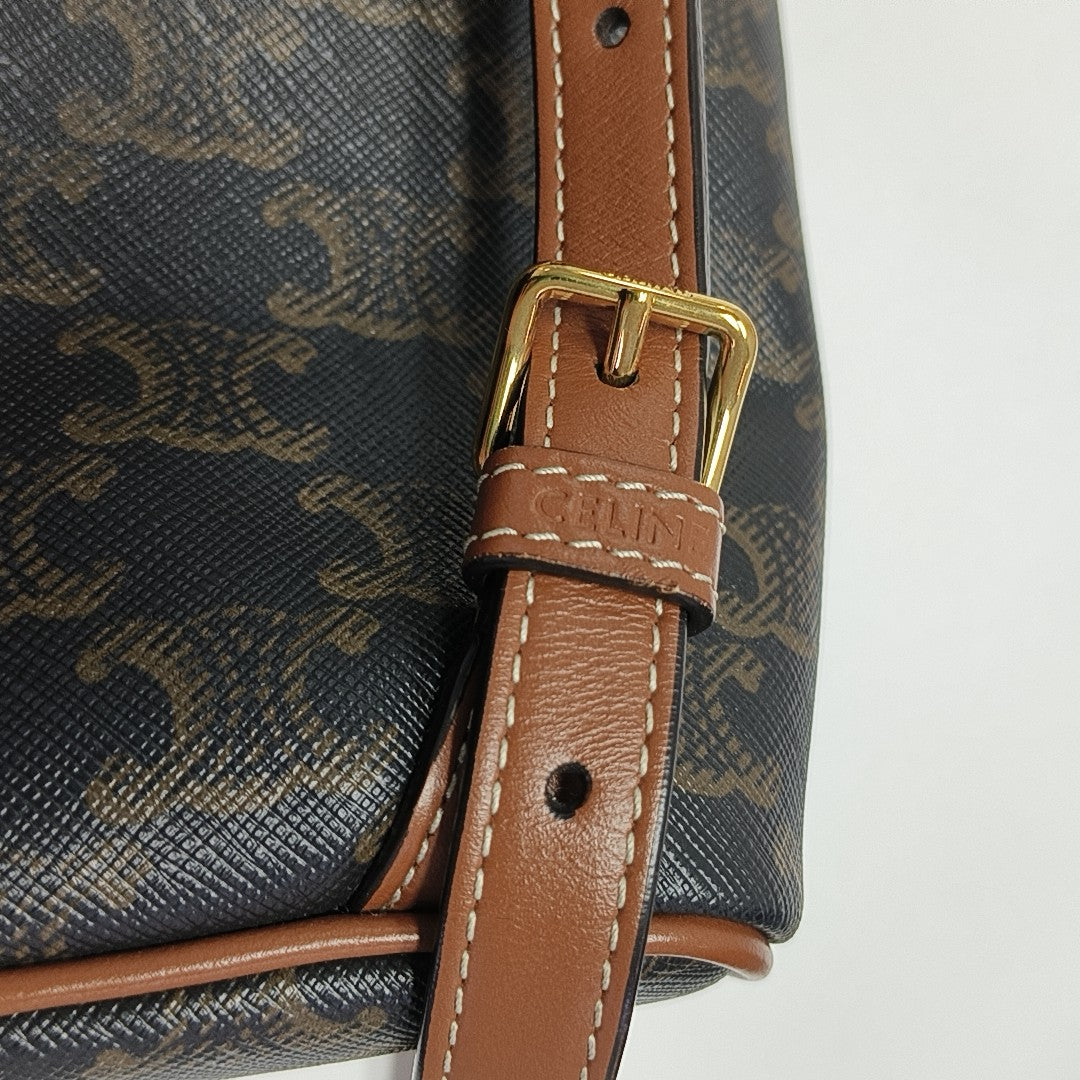 TRIOMPHE Mini Coated Canvas Brown