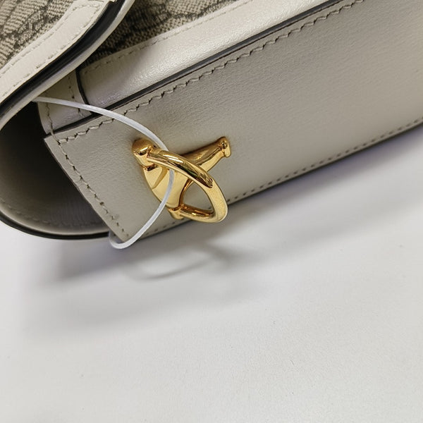 Horsebit 1955 Mini Coated Canvas Beige