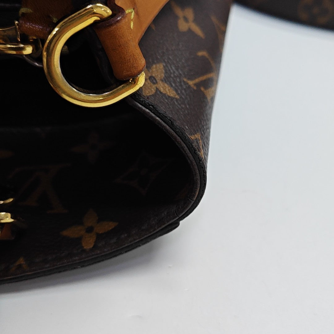 MONTAIGNE Monogram Coated Canvas Brown