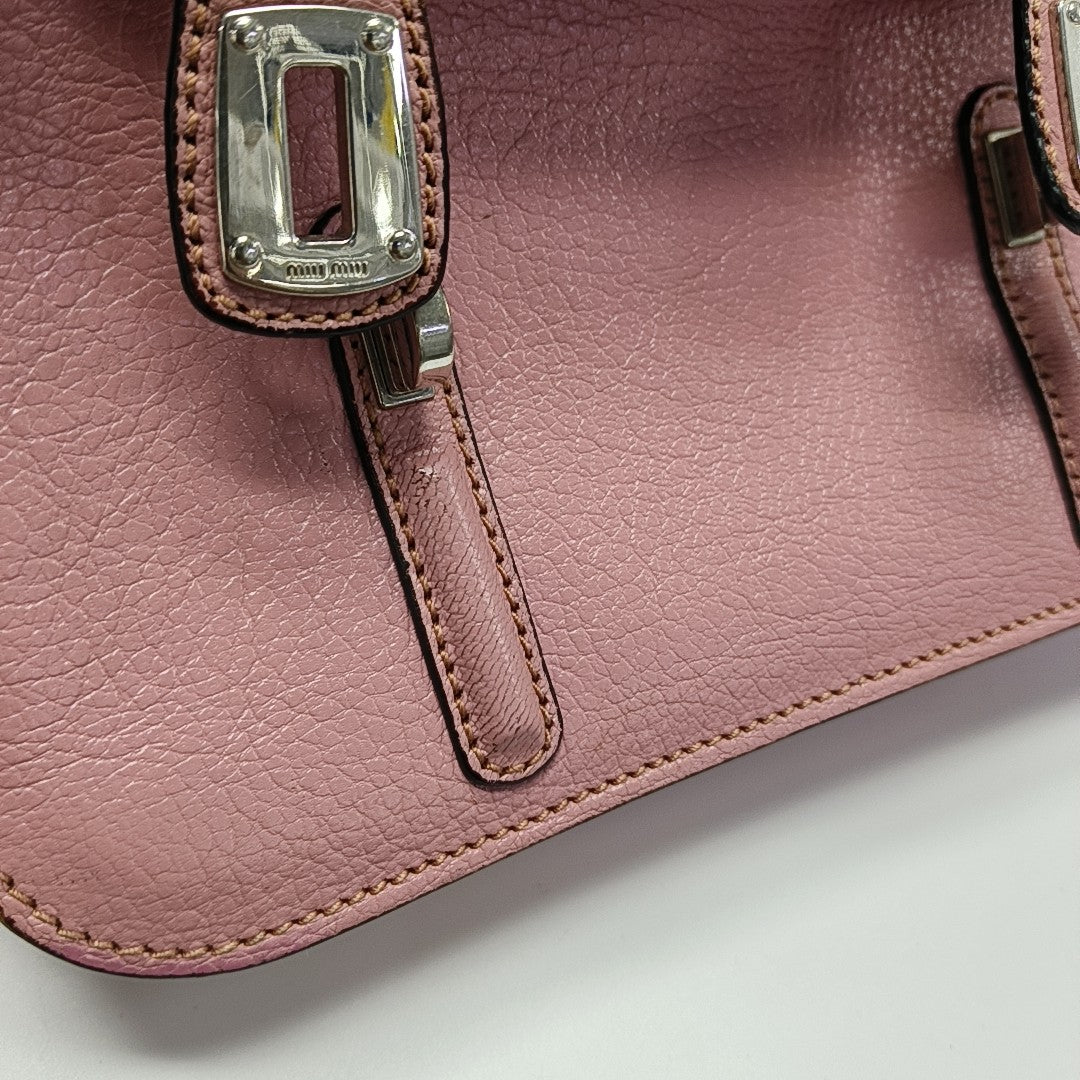 Calfskin Shoulder Bag Pink
