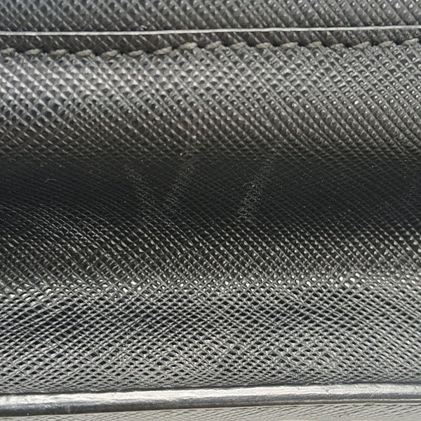 Saffiano Calfskin Clutch Black