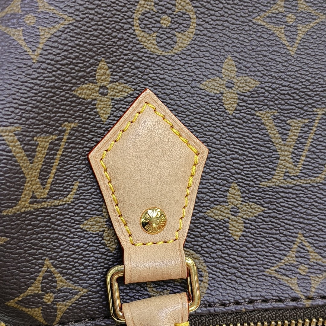 SPEEDY 20 Monogram Coated Canvas Brown