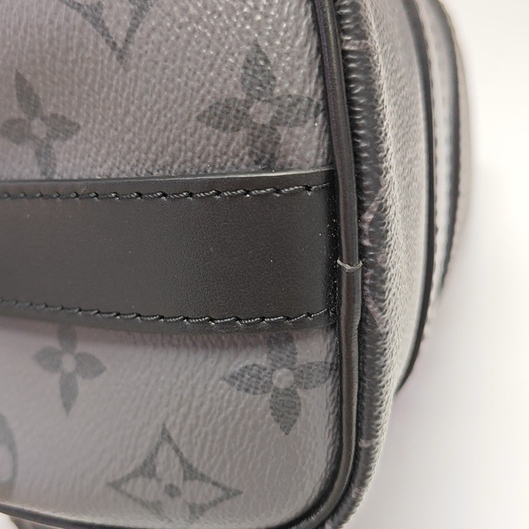 KEEPALL 25 Monogram Coated Canvas Black