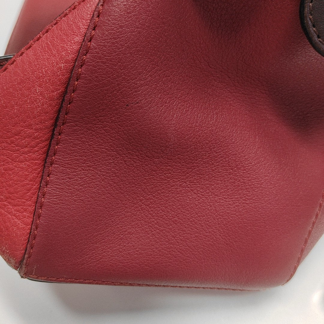 Puzzle Small Calfskin Red